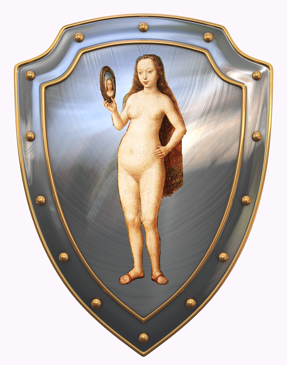 Shield-with-naked-woman